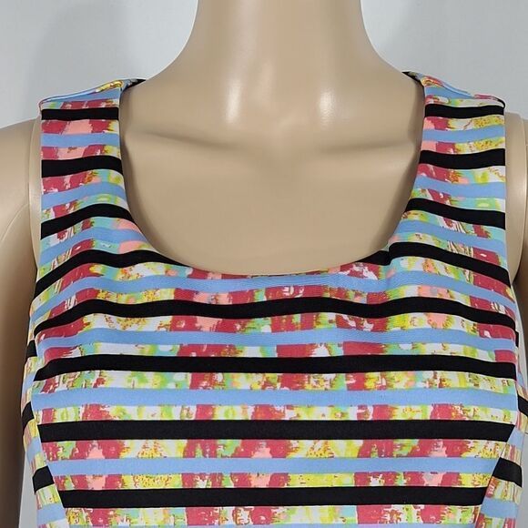 My Michelle Multicolor Striped Skater Dress - Picture 4 of 15